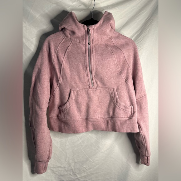 Lululemon faded pink scuba crop sweater - Picture 1 of 8